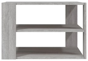 Tavolino salotto grigio sonoma 59,5x59,5x40cm legno multistrato