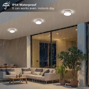 Brilagi - Plafoniera LED da esterno BENE LED/18W/230V Ø 21,5 cm marrone IP54