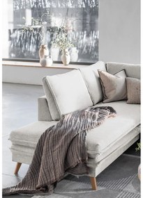 Divano letto angolare beige (angolo sinistro) Charming Charlie - Miuform