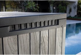 Contenitore da giardino grigio in plastica Deco – Keter