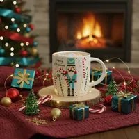 Tazza mug Schiaccianoci acquamarina 350 ml porcellana