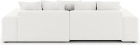 Divano angolare bianco allungabile/con contenitore (con composizione variabile) Luma – Ropez