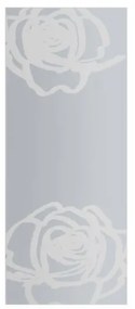 Porta scorrevole Rose in inox bianco, L 88 x H 215 cm, con binario Lux Destra