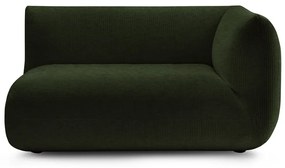Modulo divano in velluto a coste verde (angolo destro) Lecomte - Bobochic Paris