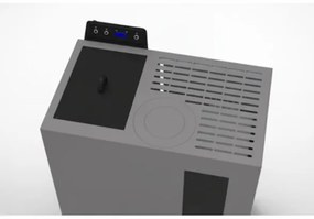 Stufa A Pellet Slim Ventilata 5 kW Bronte Antracite C-Line