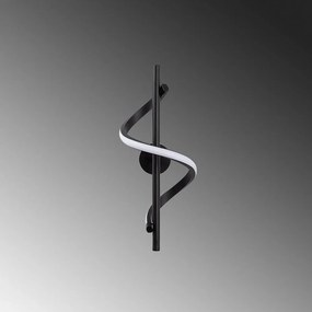 Lampada da parete a LED nera ø 7 cm Likma - Opviq lights