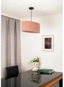 Duolla - Lampadario a sospensione con filo OVAL 1xE27/15W/230V rosa