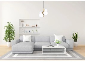 Lampada a sospensione con paralume in vetro oro e bianco ø 15 cm Forte - Squid Lighting