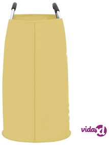 vidaXL Portabiancheria Crema