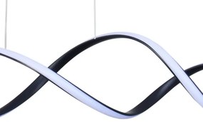 Lampadario LED a sospensione con filo INFINITO LED/34W/230V nero