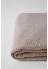 Plaid marrone con basi di cotone, 140 x 180 cm Plain - Euromant