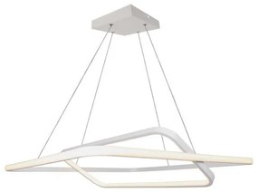 Lampadario LED a Sospensione 48W 5150lm Doppio Quadrato Incrociate Bianco 3000K Triac Dimmerabile SKU-14988