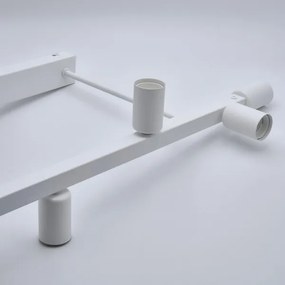 Lampadario a sospensione con supporto rigido ASTRID 6xE27/60W/230V bianco