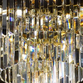 Brilagi - LED Lampadario di cristallo a sospensione con catena MOZART 5xE14/40W/230V oro