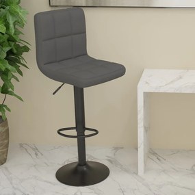 Sgabello Da Bar Grigio Scuro İn Tessuto /