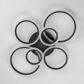 Brilagi - Lampadario a plafone LED dimmerabile ORBITS LED/85W/230V 3000-6500K nero + +TC