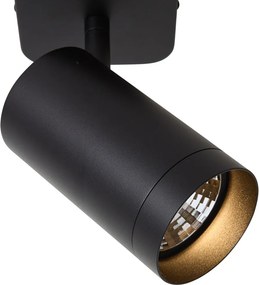 Plafoniera moderna nera GU10 70mm - Jeana Luxe