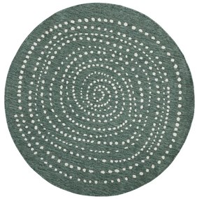 Tappeto bifacciale verde per esterni, Ø 140 cm Bali - NORTHRUGS