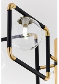 Jupiter 1985 - Lampadario a sospensione con supporto rigido IBRA 5xG9/10W/230V nero/oro