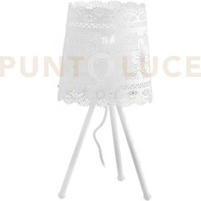 Lume cluny bianco 1 luce attacco e27 20x46cm