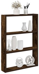 Mensola A Muro Rovere Fumo 43x9x60 Cm İn Truciolato /