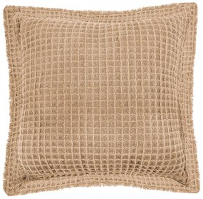 Cuscino decorativo in cotone beige Waffle, 45 x 45 cm - Tiseco Home Studio