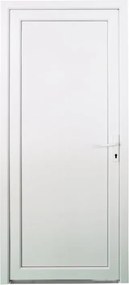 Portoncino d'ingresso Base L 90 x H 210 cm in PVC bianco, apertura spingere a sinistra, falso telaio non incluso