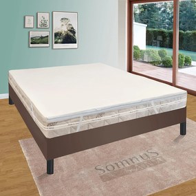 Topper Correttore Materasso Matrimoniale King Size Memory Foam Rigidit Media EXTRA CONFORT 180x200 cm H4