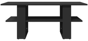 Tavolino da salotto nero 102x55x42 cm in legno multistrato