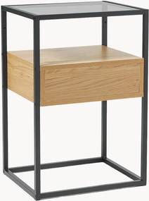 Comodino in vetro Randolf