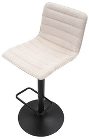 Sgabello da bar bianco e nero con altezza regolabile (altezza seduta 61 cm) Malia - Mauro Ferretti