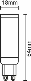 Lampadina LED G9/7W/230V 2800K