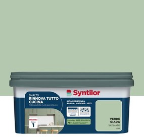 Smalto da interno per piano di lavoro, SYNTILOR RT CUC  BIO 2L VERDE GIADA verde giada satinato, 2 L
