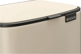 Cestino per la spazzatura beige in acciaio con pedale 7 l Bo – Brabantia