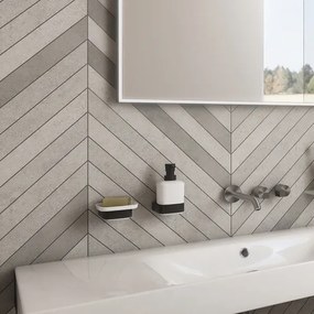 NIMCO NKC set-31K-T-90-Distributore di sapone, portaspazzolino e gancio a muro NIKAU