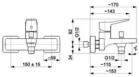 KFA Armatura 4524-010-44 - Miscelatore per vasca MALAGA bianco