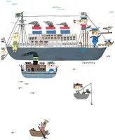 KEK Amsterdam Carta da parati Holland America Line - White