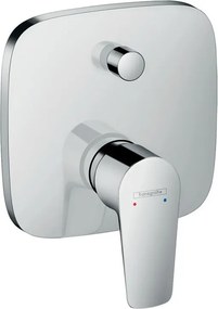Rubinetto per doccia getto laminare cristallino monocomando Talis E cromo lucido HANSGROHE