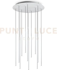 Filo lampadario a sospensione led 2700k 2050lm 19w 60cm bianco