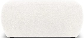 Sgabello in tessuto bouclé bianco Molino - Micadoni Home