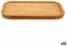 Vassoio per aperitivi Marrone Bambù 18 x 1,5 x 25 cm (12 Unità)