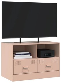 Mobile tv rosso 67x39x44 cm in acciaio