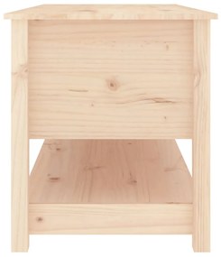 Tavolino da salotto 102x49x55 cm in legno massello di pino