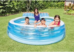 Intex - piscina gonfiabile con poltrona 'family' cm 229x218x79 i.3 - cod. 57190np
