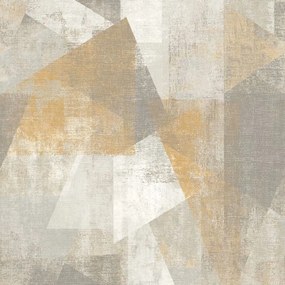 Carta Da Parati Motivo Prospettico Beige E Grigio /