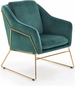 Poltrona imbottita Soft III verde - H81 cm