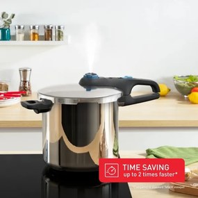 Tefal - Pentola a pressione 8 l SECURE TRENDY acciaio inossidabile