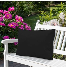 Cuscino da giardino impermeabile 50x70 cm nero