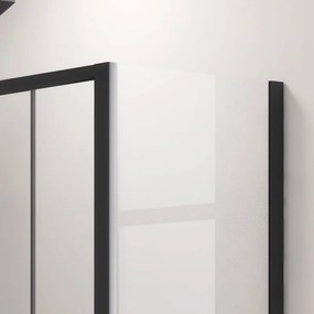 Box doccia 170x80 apertura doppio scorrevole telaio nero KFN6000S - KAMALU