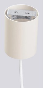 Lampadario color crema con paralume in vetro ø 12 cm Orbital – Sollux